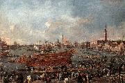 GUARDI, Francesco The Doge on the Bucintoro near the Riva di Sant-Elena china oil painting reproduction